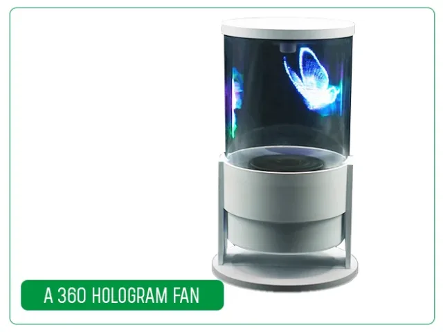 360A 360 derece dönebilen hologram sistem